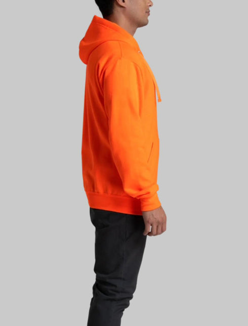 FRUIT OF THE LOOM EVERSOFT FLEECE FULL ZIP HOODIE SWEATSHIRT